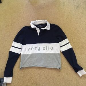 Ivory Ella slightly cropped long sleeve